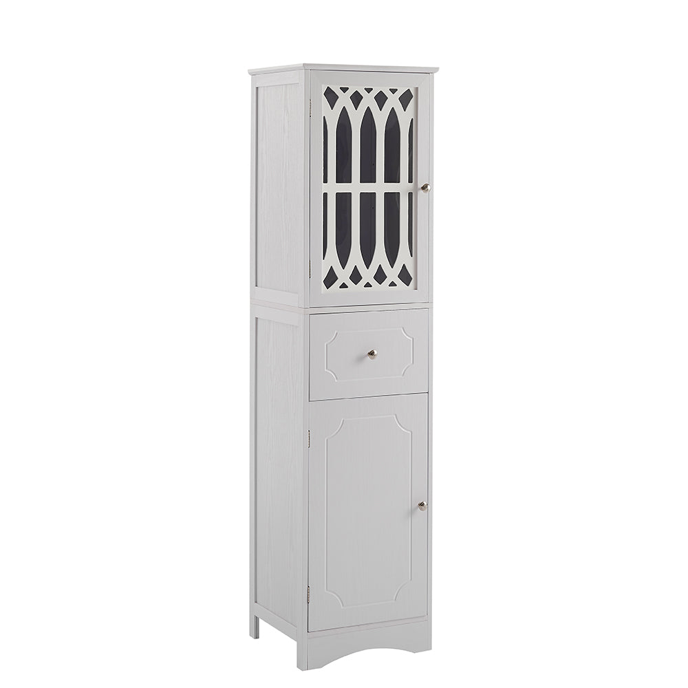 Tall Bathroom Cabinet - White