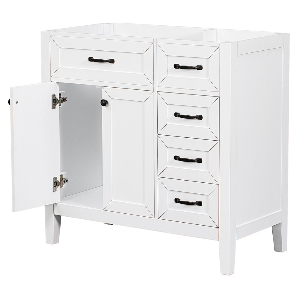 Bathroom Vanity Base without Sink - White