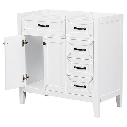 Bathroom Vanity Base without Sink - White
