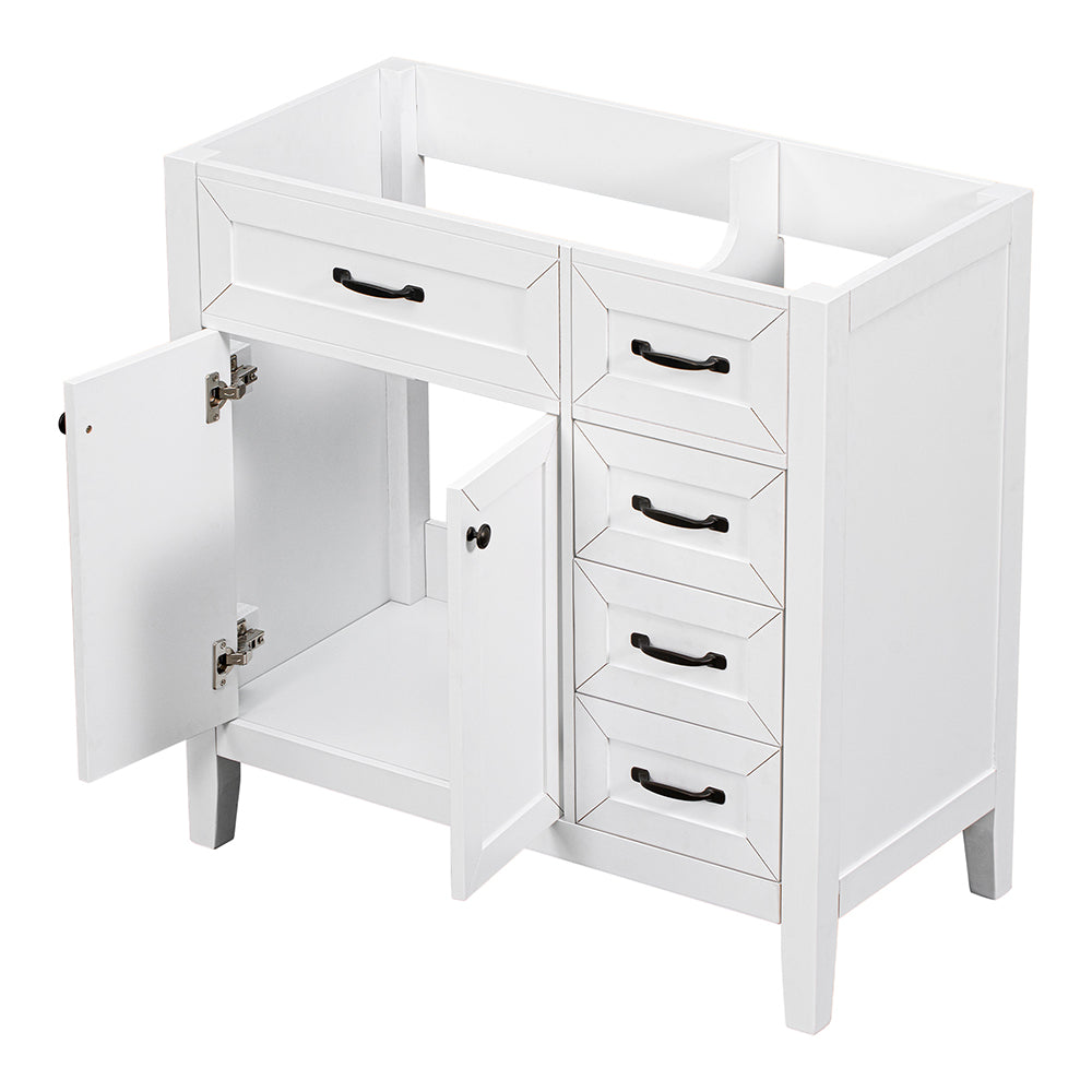 Bathroom Vanity Base without Sink - White
