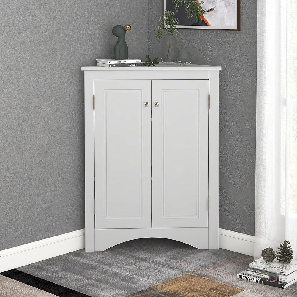 Triangle Freestanding Cabinet - White
