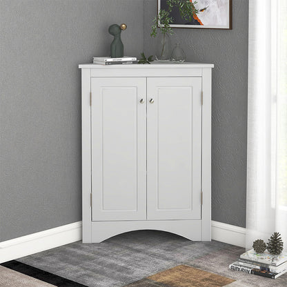 Triangle Freestanding Cabinet - White