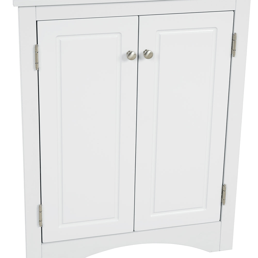 Triangle Freestanding Cabinet - White