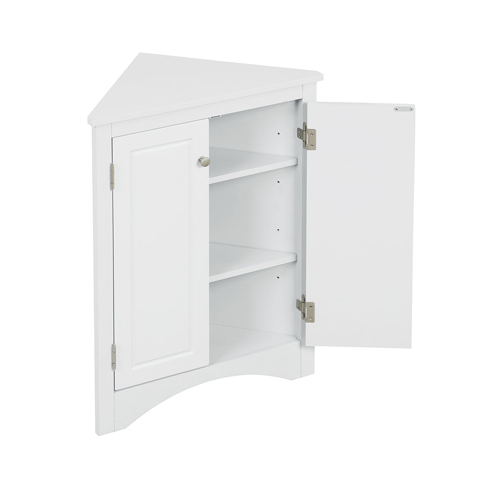 Triangle Freestanding Cabinet - White
