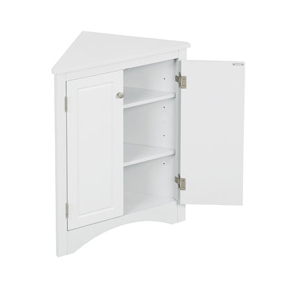 Triangle Freestanding Cabinet - White