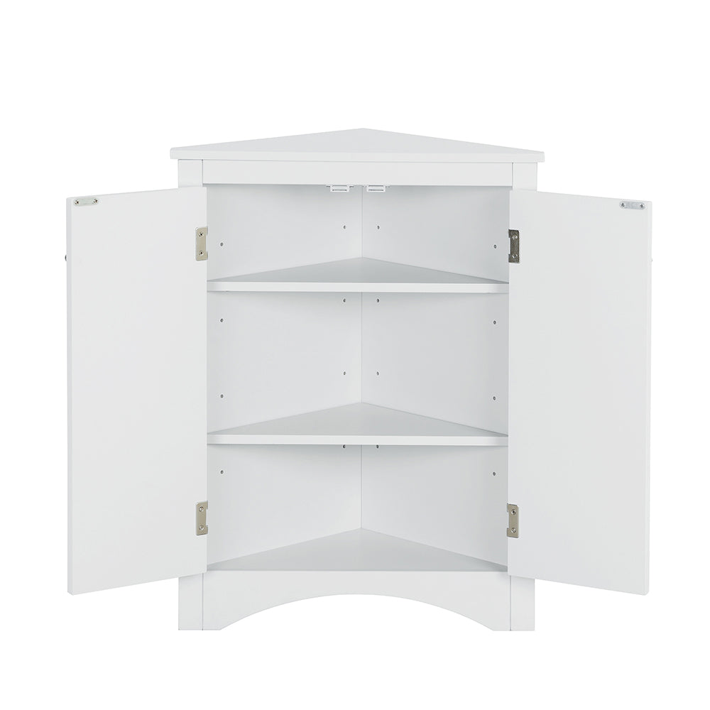 Triangle Freestanding Cabinet - White