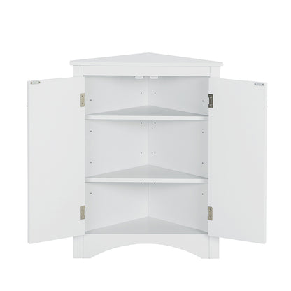 Triangle Freestanding Cabinet - White