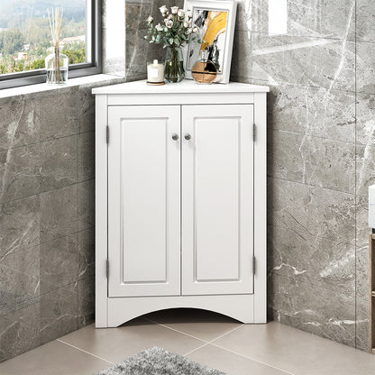 Triangle Freestanding Cabinet - White