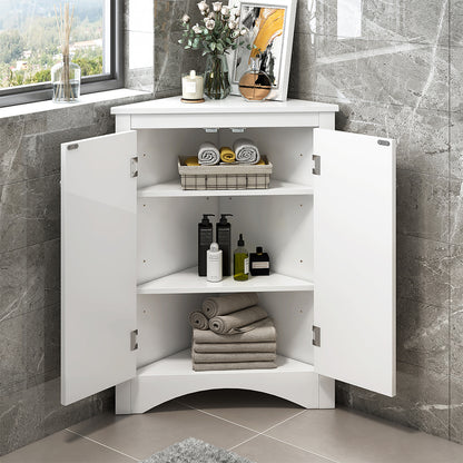 Triangle Freestanding Cabinet - White