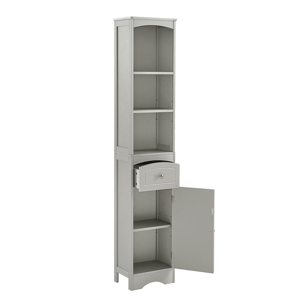 Tall Freestanding Bathroom Cabinet - Grey