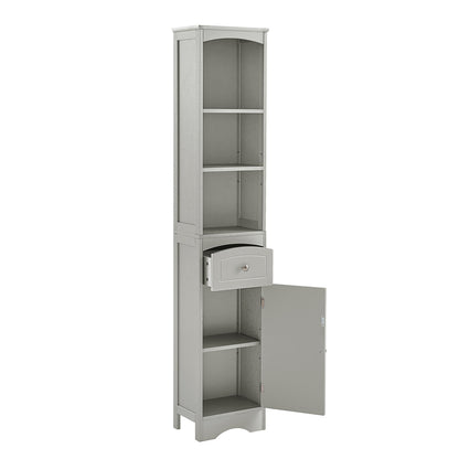 Tall Freestanding Bathroom Cabinet - Grey