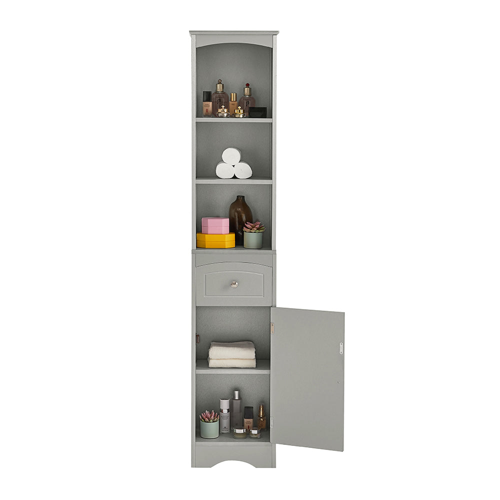Tall Freestanding Bathroom Cabinet - Grey