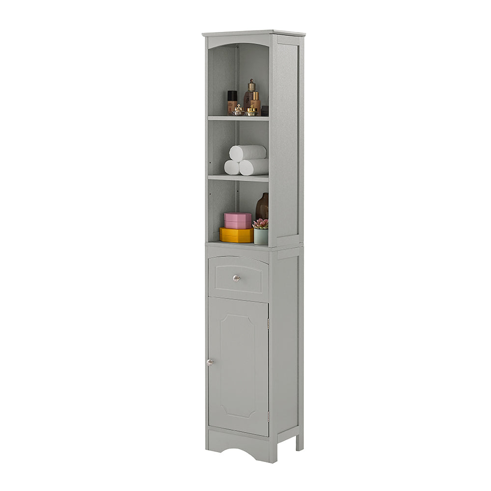 Tall Freestanding Bathroom Cabinet - Grey
