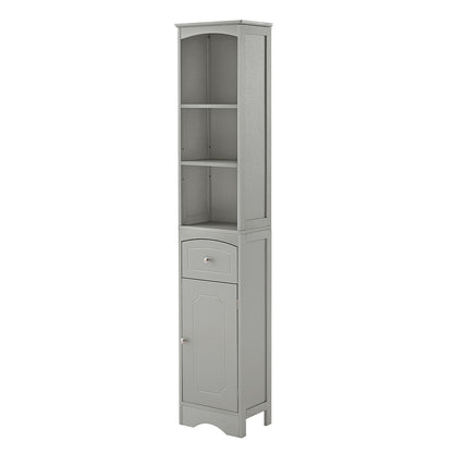 Tall Freestanding Bathroom Cabinet - Grey