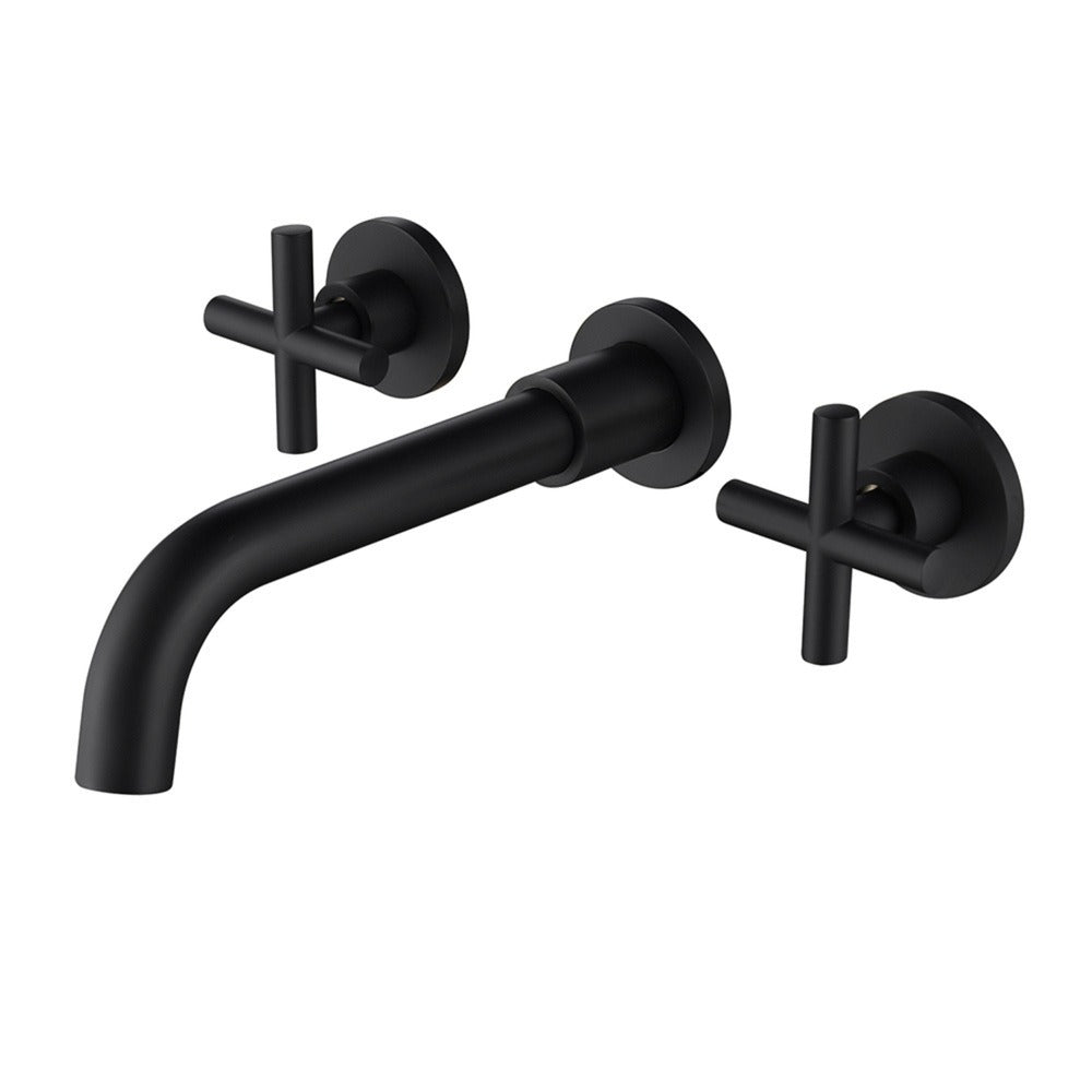 Bathroom Faucet Wall Mounted Bathroom Sink Faucet - Black