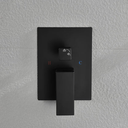 Wall-Mounted Rain Shower Head System with 12 x 20 Shower Niche