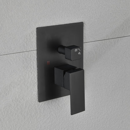 Wall-Mounted Rain Shower Head System with 12 x 20 Shower Niche