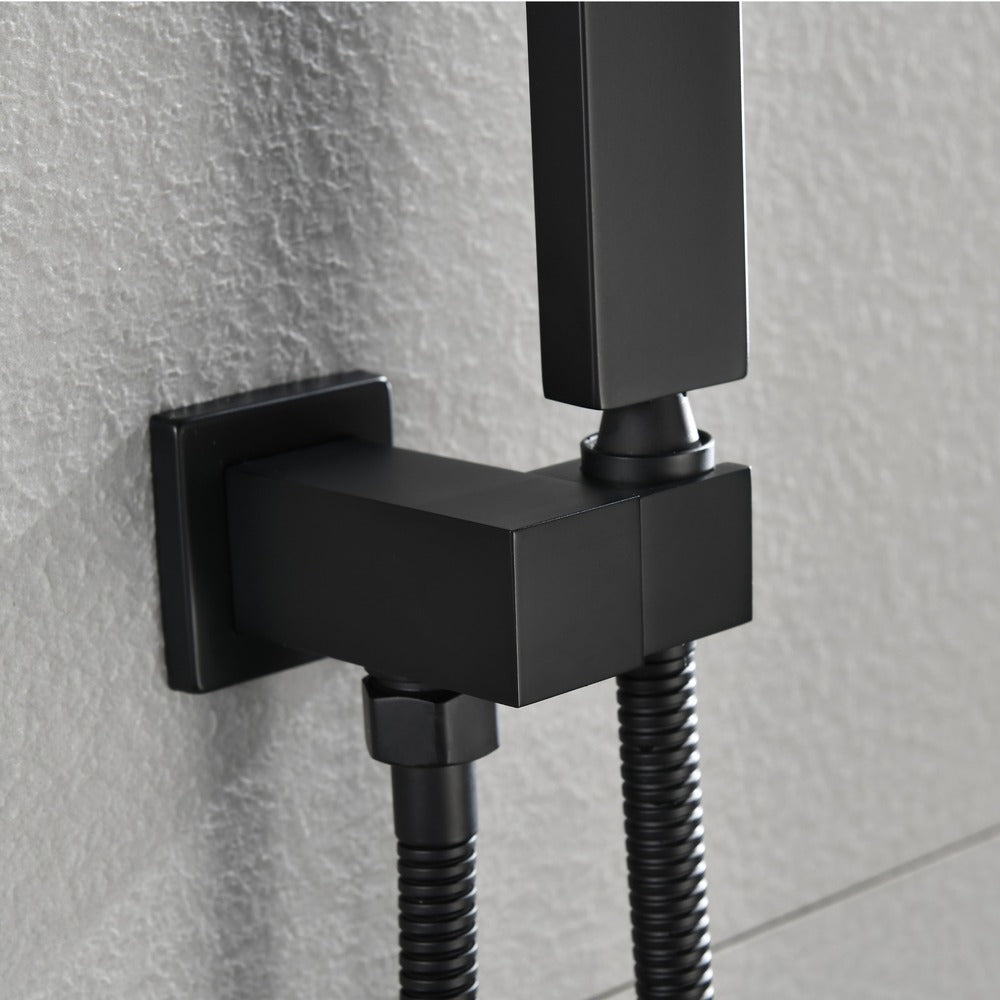 Wall-Mounted Rain Shower Head System with 12 x 20 Shower Niche