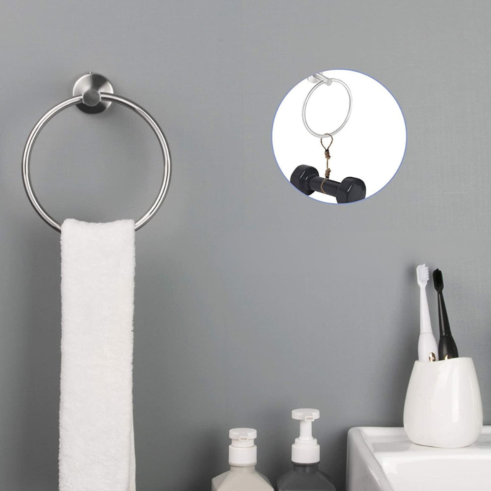 6-Piece Stainless Steel Towel Rack Set Wall Mount