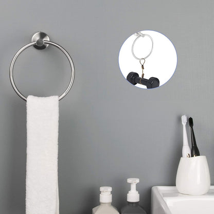 6-Piece Stainless Steel Towel Rack Set Wall Mount