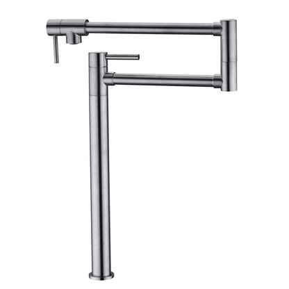 Pot Filler Faucet with Extension Shank-Silver