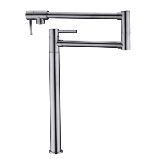 Pot Filler Faucet with Extension Shank-Silver