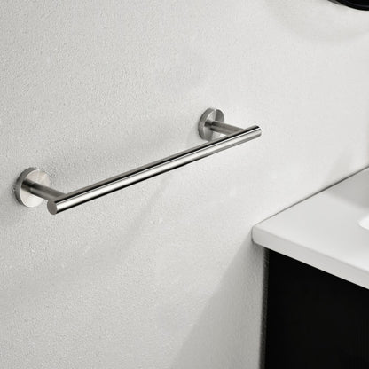 6 Piece Stainless Steel Bathroom Towel Rack Set Wall Mount