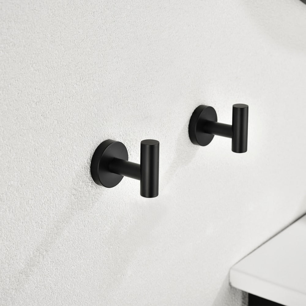 6-Piece Stainless Steel Wall Mount Bathroom Towel Rack Set