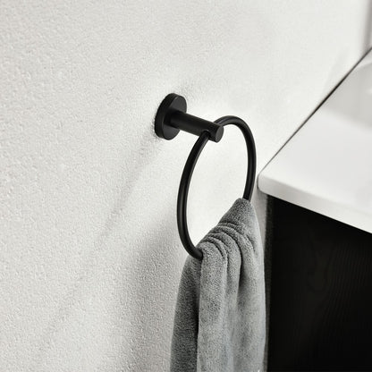 6-Piece Stainless Steel Wall Mount Bathroom Towel Rack Set