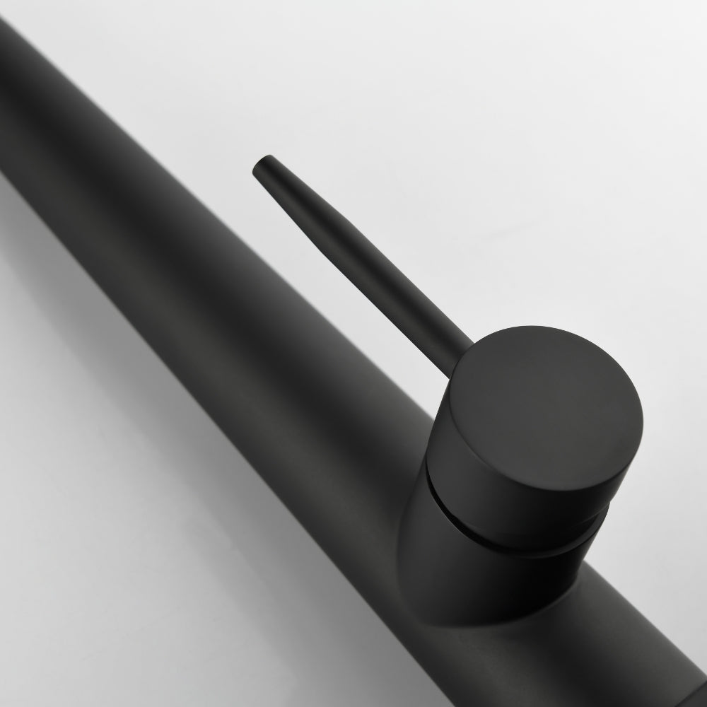 Black Kitchen Faucet with Pull Down Sprayer