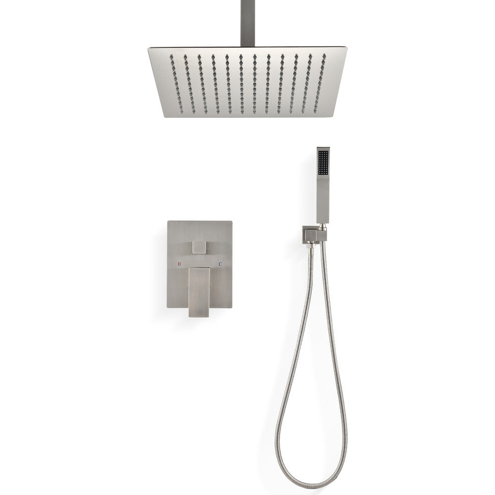 Ceiling Shower System Handheld & 12" Head