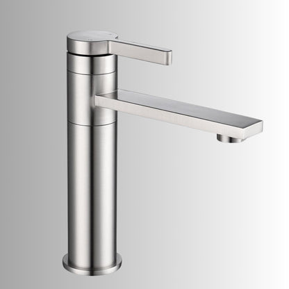 Single Handle Sink Vanity Bathroom Faucet - Brushed Nickel