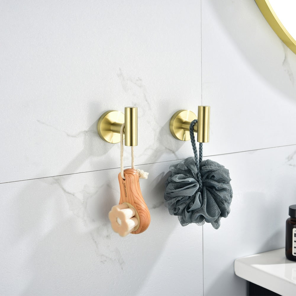 6-Piece Brushed Gold Bathroom