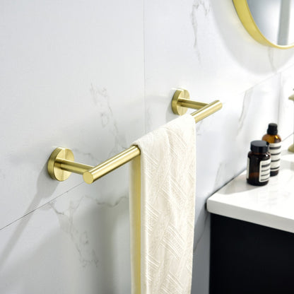 6-Piece Brushed Gold Bathroom