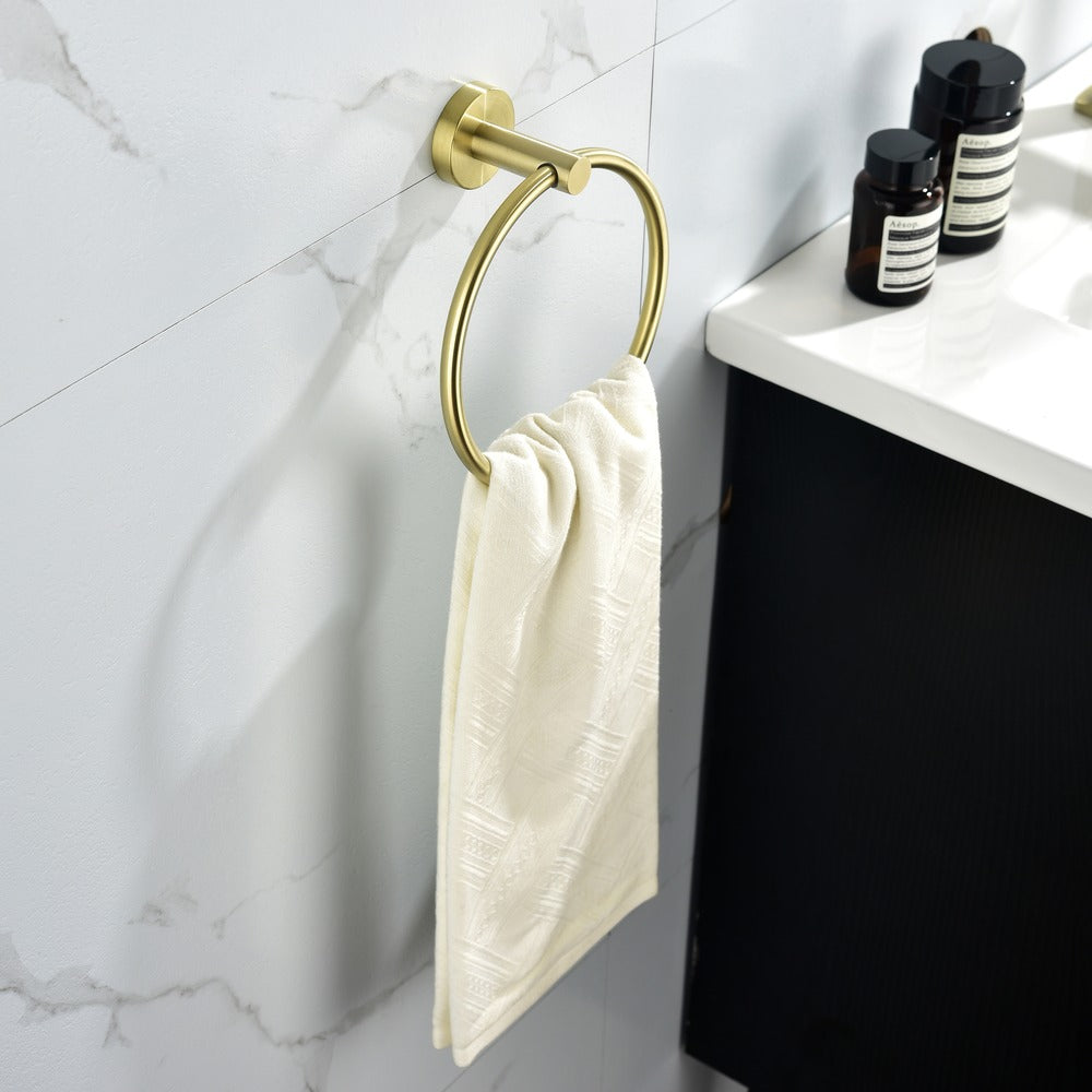 6-Piece Brushed Gold Bathroom