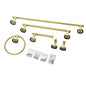 6-Piece Brushed Gold Bathroom