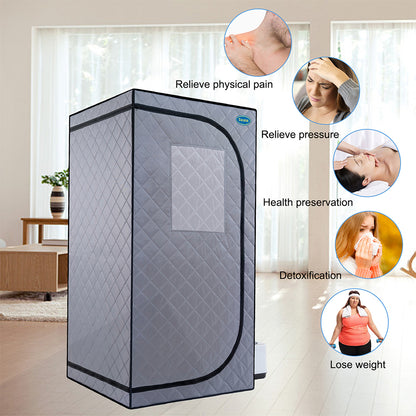 Portable Mini Plus Steam Sauna Tent - Grey
