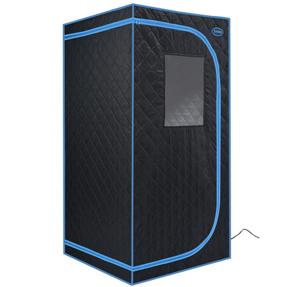 Portable Full Size Steam Sauna Tent - Black