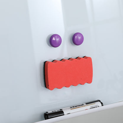 Magnetic Tempered Glass Whiteboard with Removable Stand
