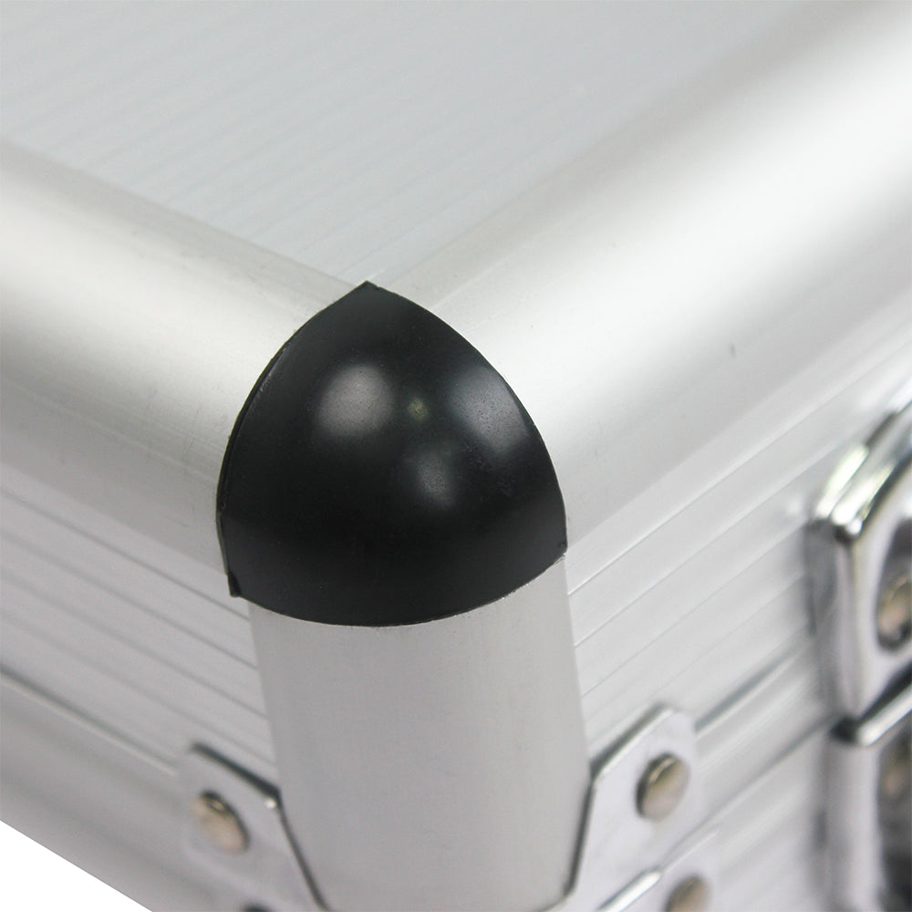 Hand Tool Box with 4 Layers of Toolset and Wheels - White