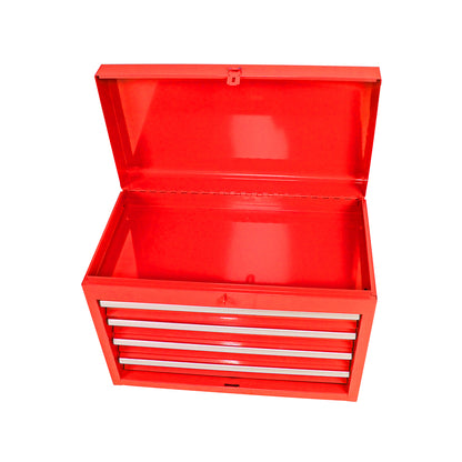 5-Drawer Tool Chest with Detachable Cabinet & Adjustable Shelf - Red