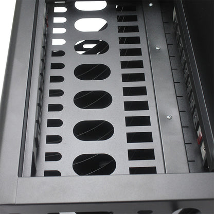 16-Bay Laptop/Chromebook Charging Cabinet with Lock - Black