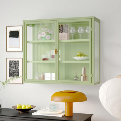 Modern Wall Cabinet with Three-tier Storage