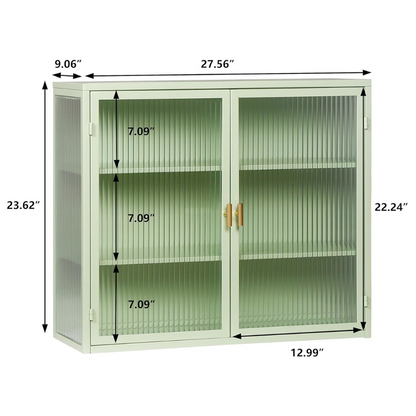 Modern Wall Cabinet with Three-tier Storage
