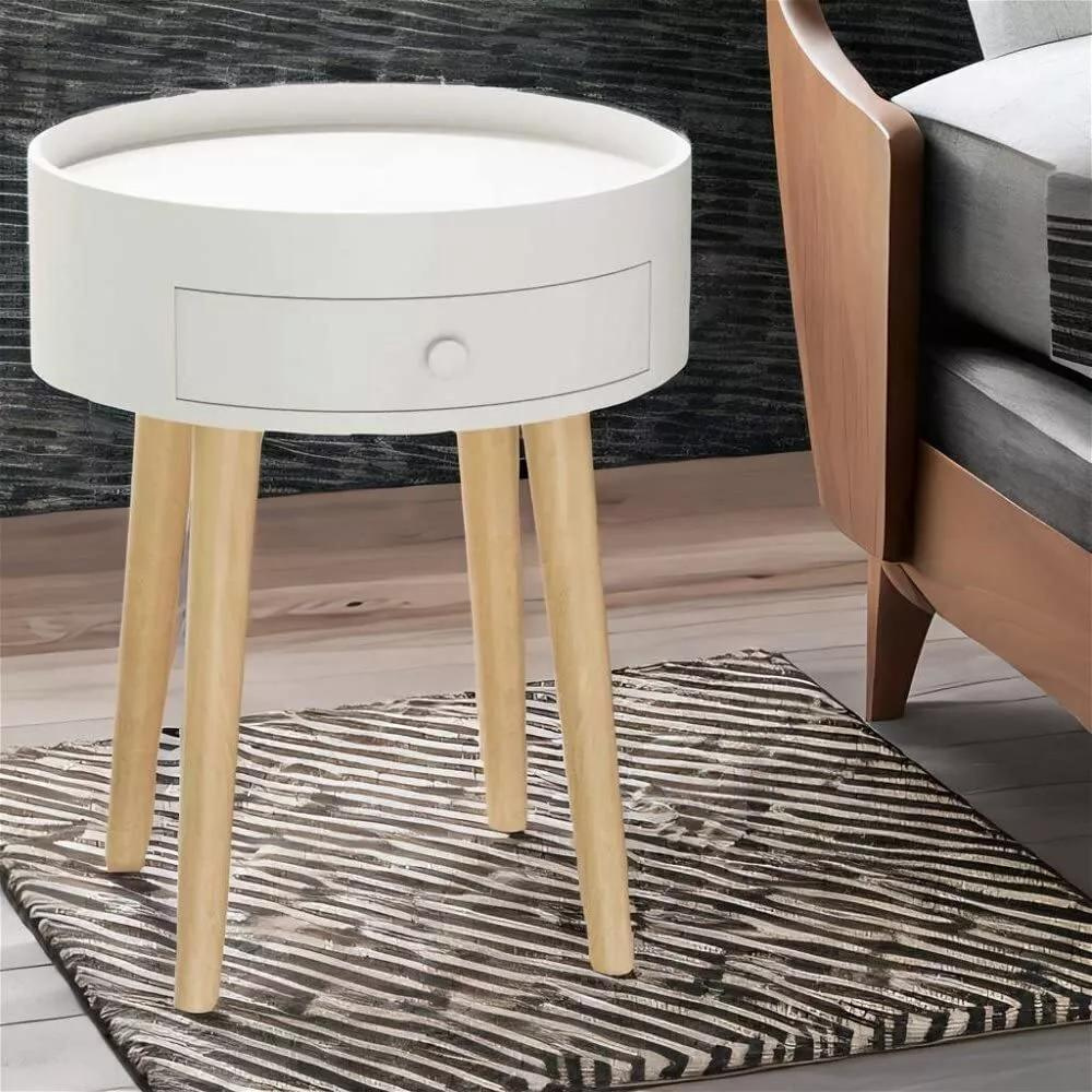 18-Inch Storage Drawer Bedside Table