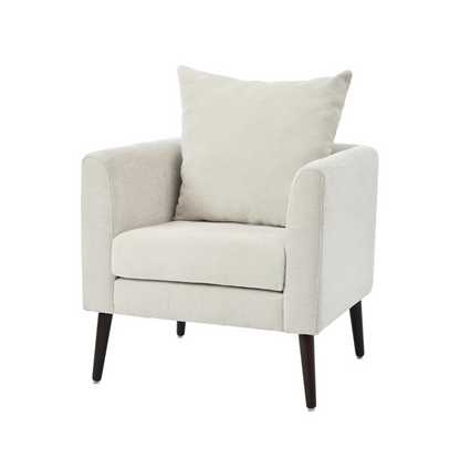 Stylish Chenille Upholstered Barrel Chair