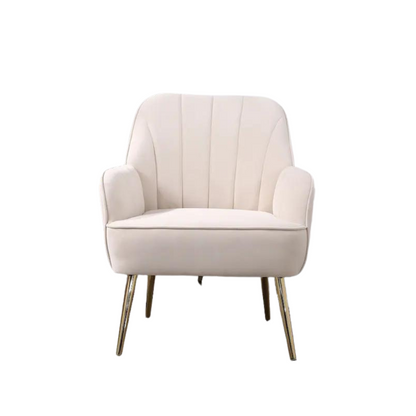 Mid Century Velvet Sherpa Armchair