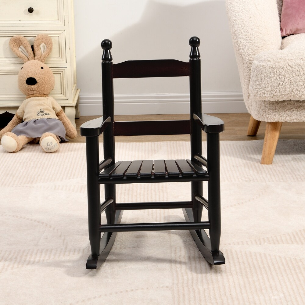 Kids' Rocking Oak Chair Indoor Outdoor