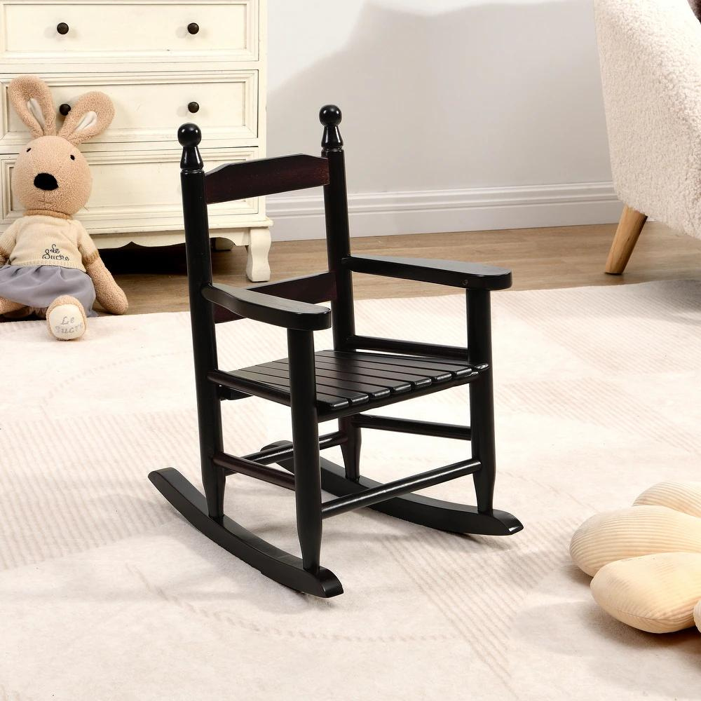 Kids' Rocking Oak Chair Indoor Outdoor