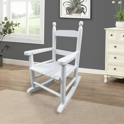 Indoor Outdoor Kids' White Rocking Chair